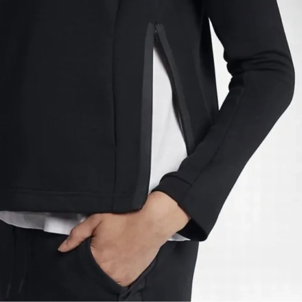 NWT Nike‎ Womens Tech Pack Fleece Mock Neck Top Black Medium